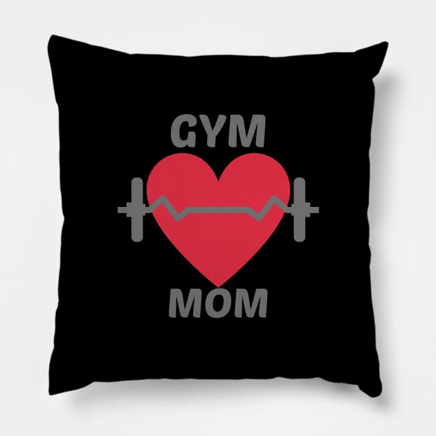Gym Mom tshirt Pillow by Doddle Art