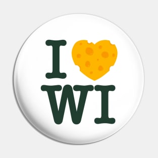 I Love Wisconsin - Green Bay Pin