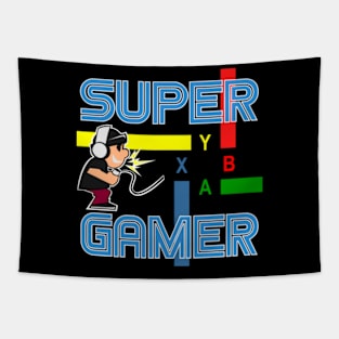 Super Gamer Xbox Tapestry