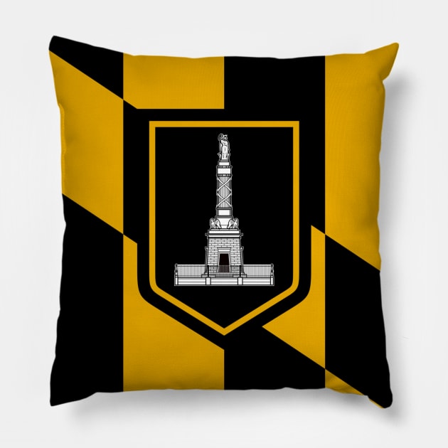 Flag of Baltimore Pillow by brigadeiro