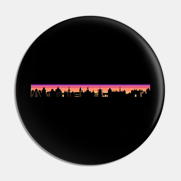 Sunset Over World Showcase Pin by PrinceHans Designs