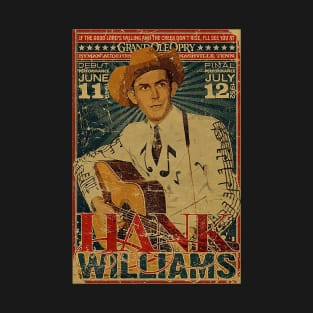 Vintage Poster Hank Williams T-Shirt