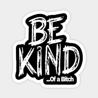 Funny Saying be kind of a bitch Magnet