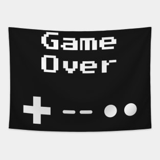 Game Over 8-bit Retro Gaming Tapestry