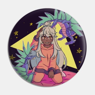 Vaporwave aesthetic anime girl video game Pin