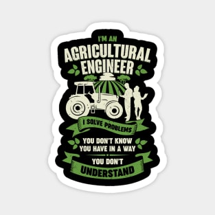 Funny Agricultural Engineer Engineering Gift Magnet