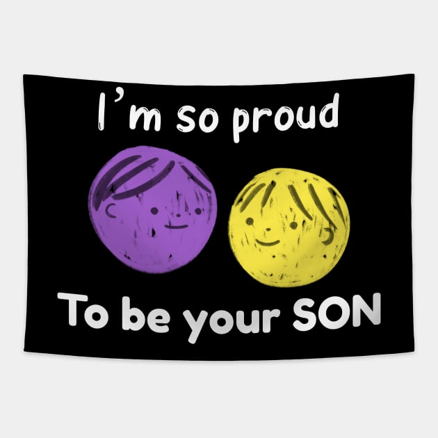 I’m so  proud to be your son Tapestry by zostore