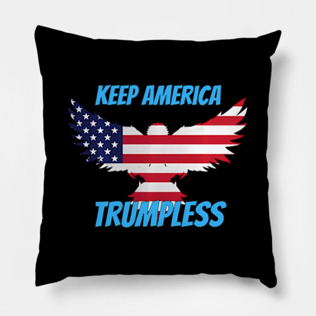 Keep America Trumpless ny -Trump Pillow by lam-san-dan