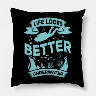 Scuba Diving Diver Gift Pillow