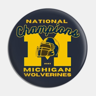 Michigan Wolverines National Champions 2023 Pin