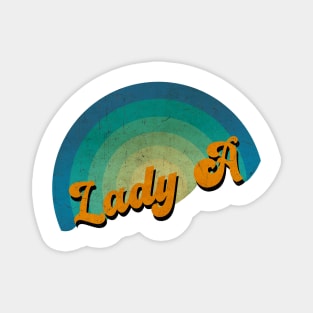 vintage retro Lady A Magnet