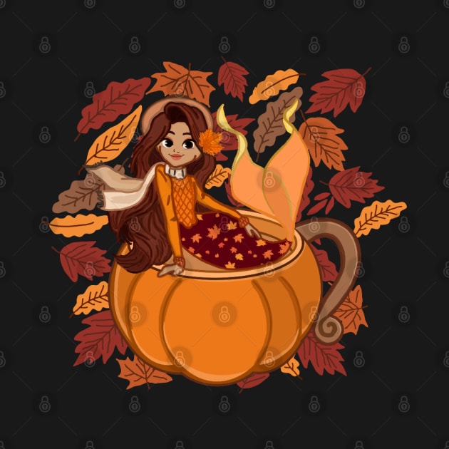 Fall Mermaid by Octopus Cafe