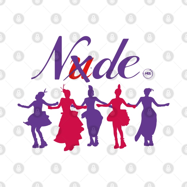 Silhouette of the dance of the group (G)idle in the nxde era by MBSdesing 