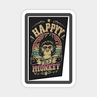 Happy Monkey Magnet