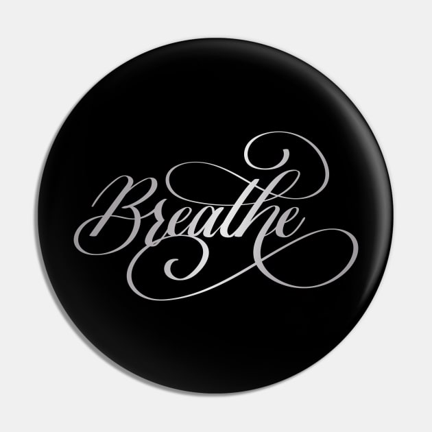 Breathe in Silver Pin by Kelly Gigi