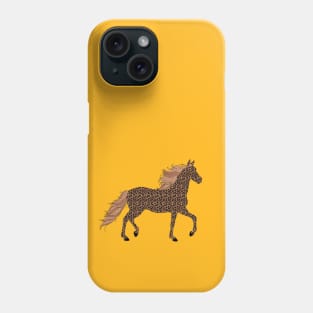 Lispe Horse Leopard Print Phone Case
