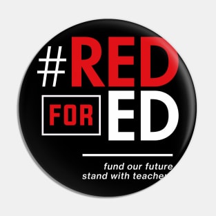 Red for Ed Shirt for Teachers, #RedForEd Pin