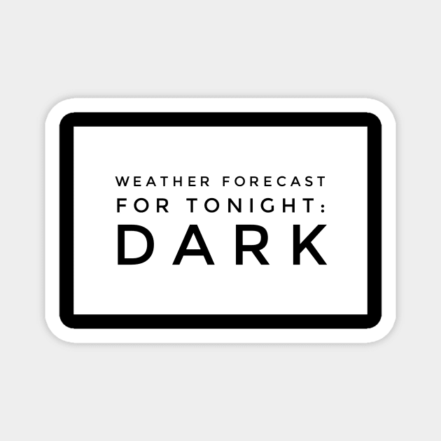 Weather forecast for tonight dark Magnet by GMAT