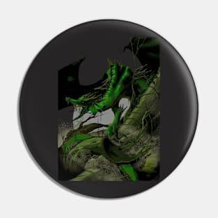Dungeons, Dice and Dragons - Green Dragon Pin