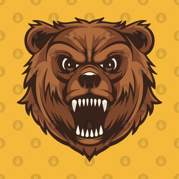 BROWN BEAR HEAD by yudabento