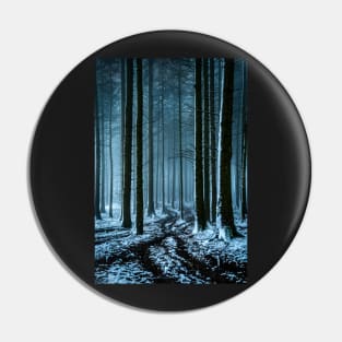 Snowy Forest in the Fog Pin