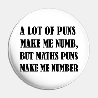 Math Puns Pin