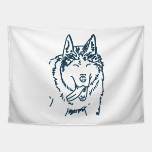 Happy Husky Tapestry