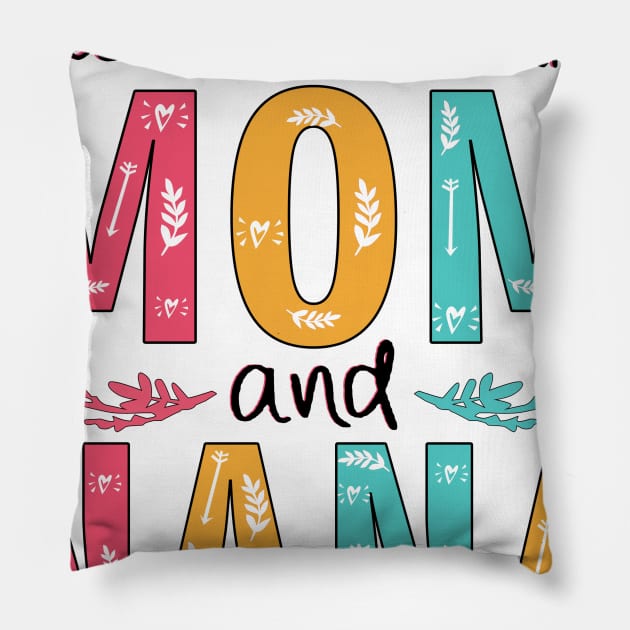 Blessed To Be Called Mom And Nana Pillow by heryes store