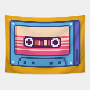 Pixel Art Tape Cassette Tapestry