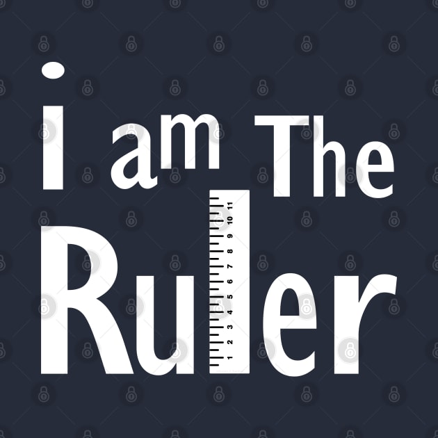 Ruler White Text by Barthol Graphics