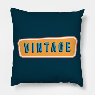 Vintage Text | Vintage Design Pillow