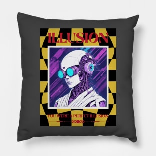 Cyborg Female Art Pillow