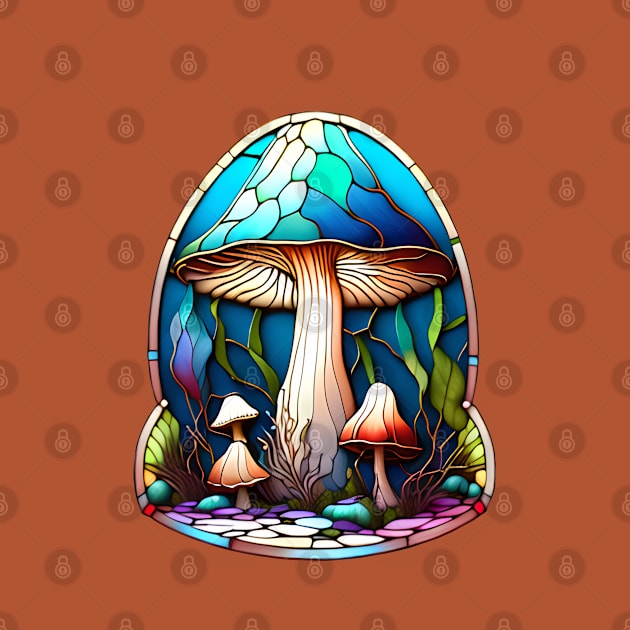 Arts & Crafts Rainbow Mushroom by Xie