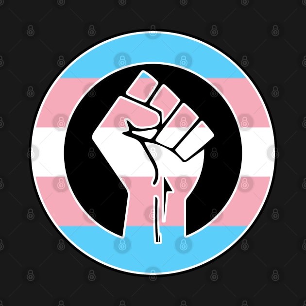 Black Lives Matter Fist Circled LGBTQ Flag Transgender by aaallsmiles