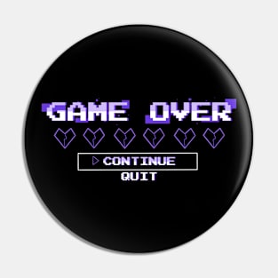 Game Over - Purple Pin