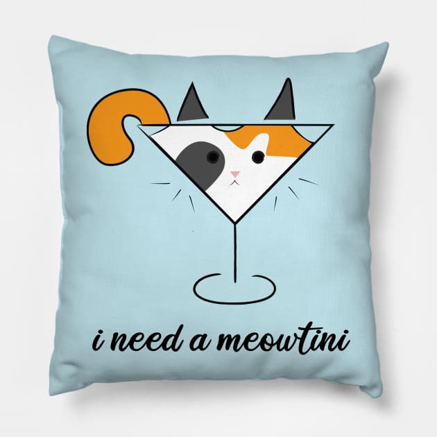 I need a Meowtini Calico Cat Pillow by bettyjane88