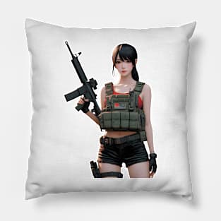 Tactical Girl Pillow