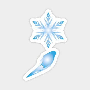 Semicolon Snowflake Magnet