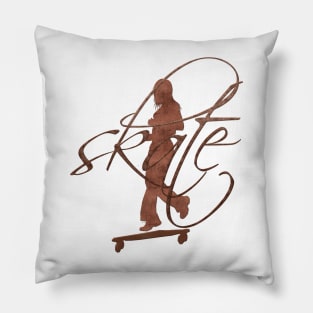 Bright Skater Girl Pillow