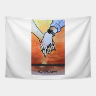 Lovers Tarot Card Tapestry