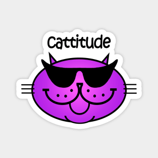 Cattitude 2 - Purple Haze Magnet