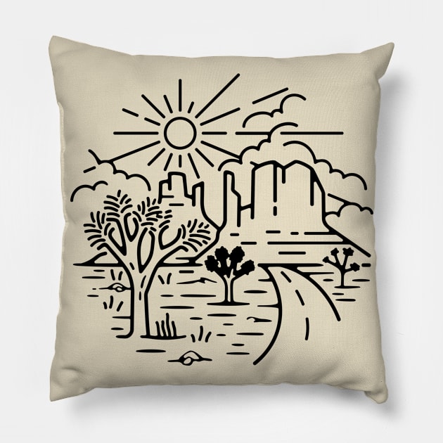 Joshua Tree T-Shirt Pillow by Iambolders