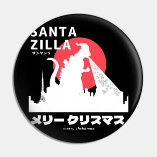 King of the Monster Santazilla Pin