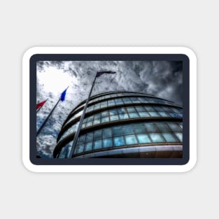 The Greater London Mayoral Building With Foreboding Clouds Magnet