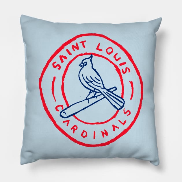 St. Louis Cardinaaaals 08 Pillow by Very Simple Graph