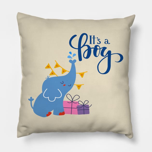 It's a Boy Pillow by RioDesign2020