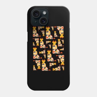 Geometric Colorful Cats Phone Case