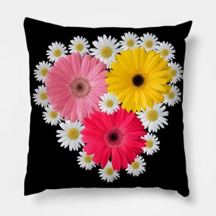 gerbera daisies in bloom daisy flower blossoms Pillow