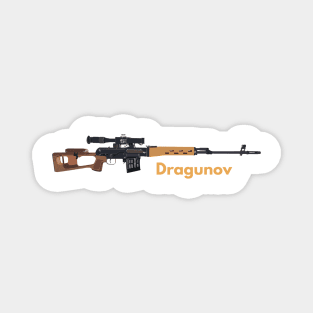 Dragunov SVD-63 Soviet Sniper Rifle Magnet