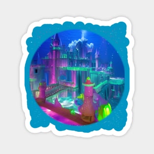 Underwater mystical Atlantis Magnet